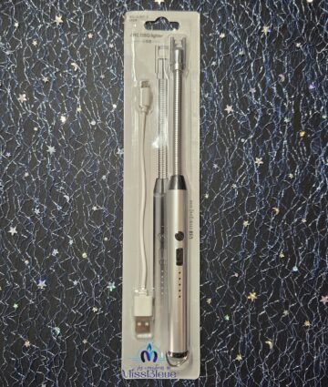 Briquet électrique rechargeable argenté mat