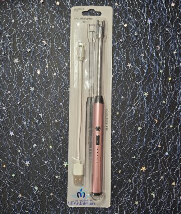 Briquet électrique rechargeable or rose