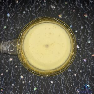 Bougie chope citron meringué haut