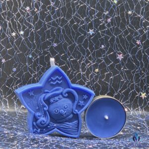 Bougie coffret astro verseau face