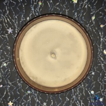Bougie verre ambré caramel beurre salé haut