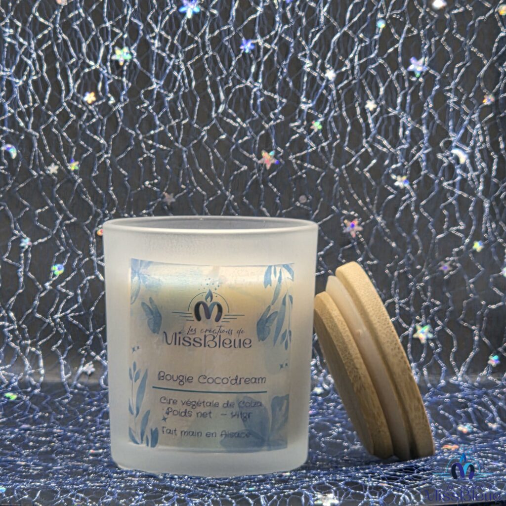 Bougie verre cocodream face