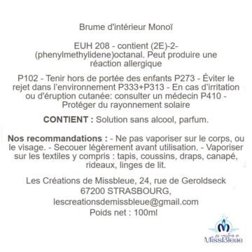 Brume intérieur monoi 100ml