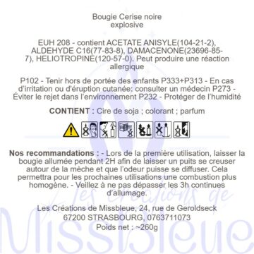 Bougie Cerise noire explosive – Image 5
