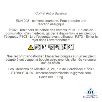 Clp coffret astro balance