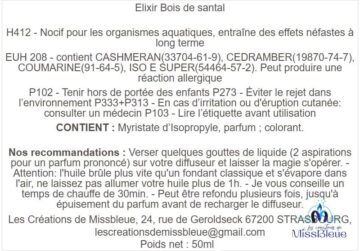 Clp elixir parfumé bois de santal