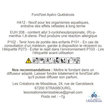 Clp fondtzel apéro québecois