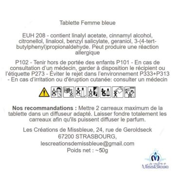 Clp tablette femme bleue