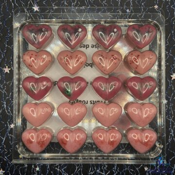 Coffret fondant delices de coeur fruits rouges paquet