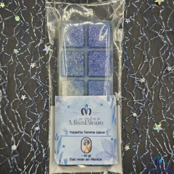 Fondant parfumé tablette femme bleue paquet