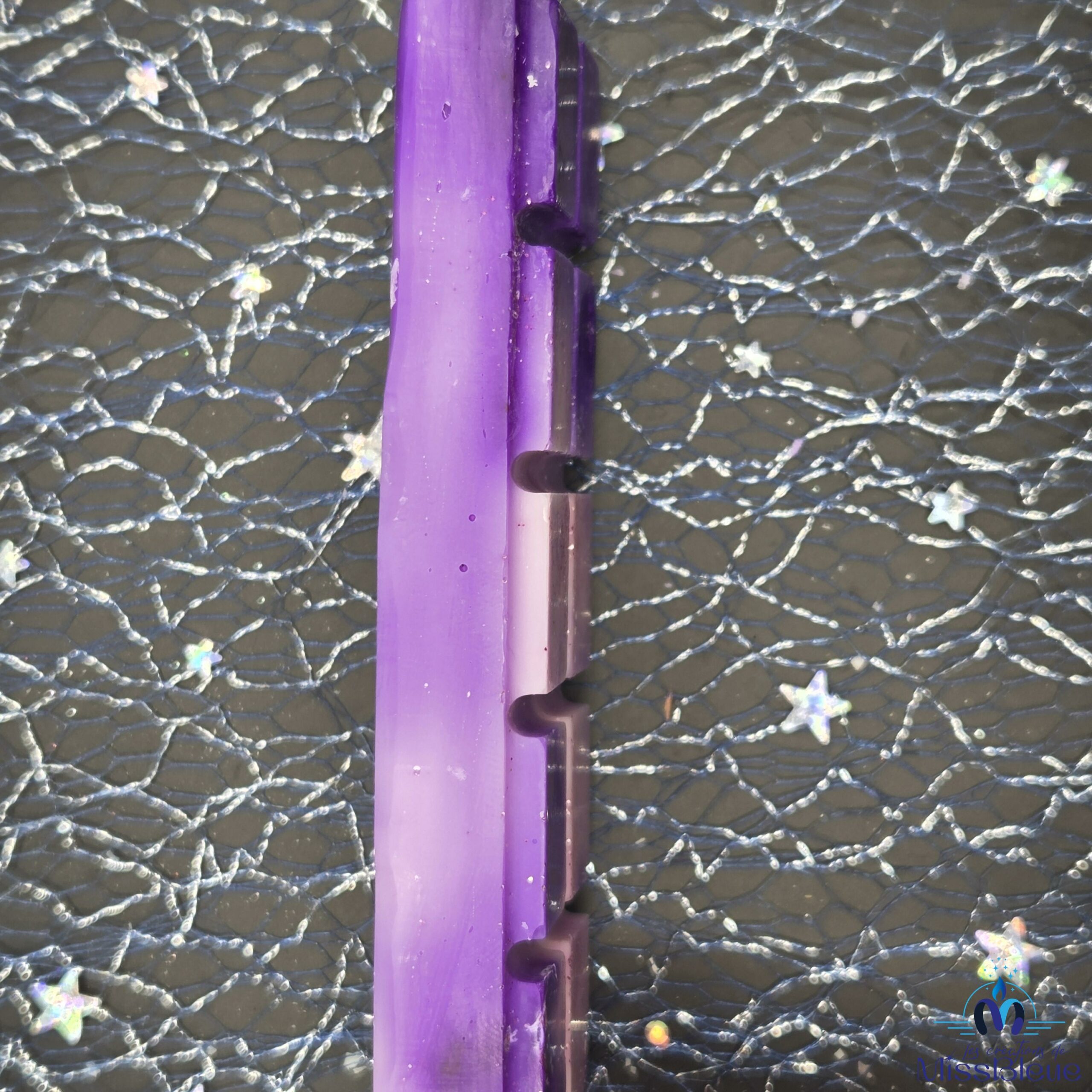 Fondant parfumé tablette violet ambré profil