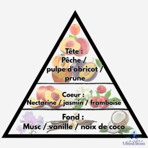Pyramide olfactive abricot pêche