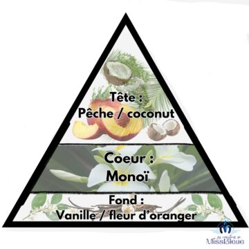 Pyramide olfactive monoi pêche