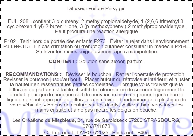 Diffuseur voiture Pinky Girls – Image 4